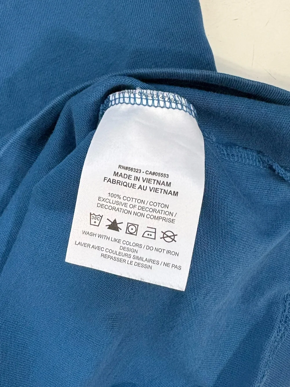 Air Jordan Mens Small Sneaker Patch Embroidered Industrial Blue Tee Shirt Sporty